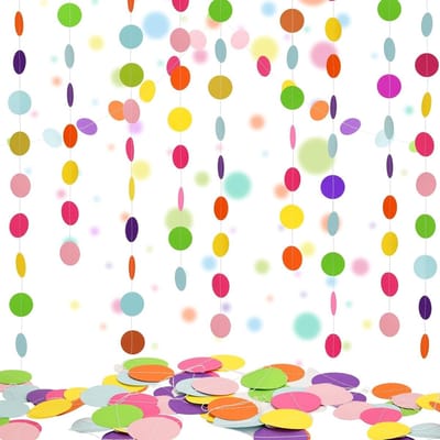 Feestelijke Slingers - Papieren Decoratie - Verjaardag Versieren - Klaar voor Gebruik - 198 Stuks - Multicolor