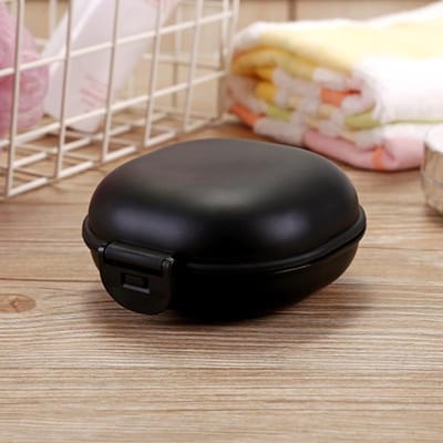 Boîte à savon, porte-savon, vaisselle, étanche, anti-fuite, couvercle de boîte, 4 couleurs, accessoires de salle de bain, toilettes, lessive, boîte à savon noir