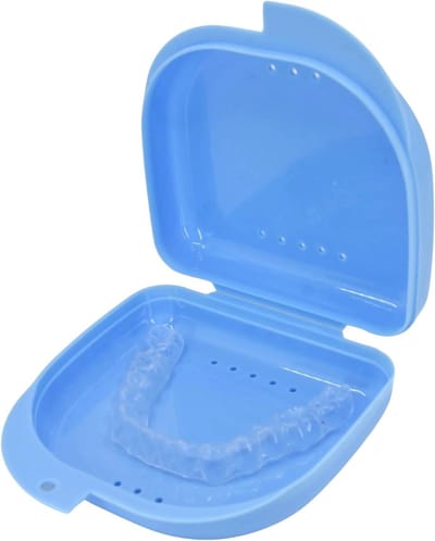 Retainer Case - Orthodontische container - Houders drogen - Ventilatie met 16 gaten - 5.08 x 5.08 x 5.08 cm
