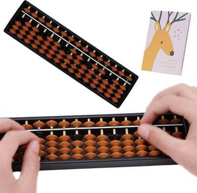 Wiskunde Abacus - Chinese Rekenmachine voor Kinderen - Oudere Stijl Abacus voor Leren Tellen en Rekenen