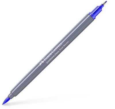 Faber-Castell - Duo aquarel marker Goldfaber - donker lavendel 197 - brush / 0,6mm - FC-164697