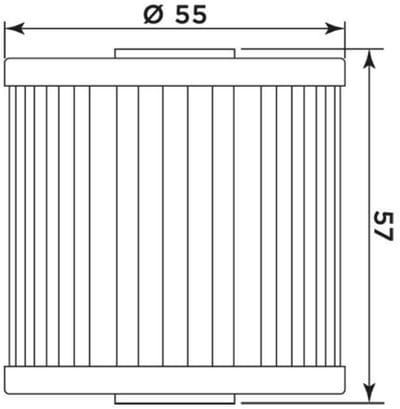 Filtre à huile Meiwa pour Moto Kawasaki 600 KLR 1985 à 1990 Neuf