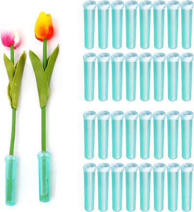 Transparante Bloem Buizen - Set van 100 stuks voor Verse Bloemen - Ideaal voor Verplaatsen en Voeden - Transparante Bloemslang