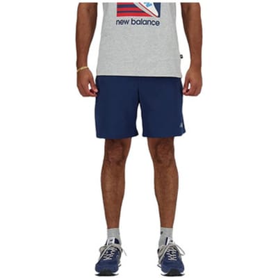 Korte Broek New Balance Shorts ms41232-nny en polyester recyclé