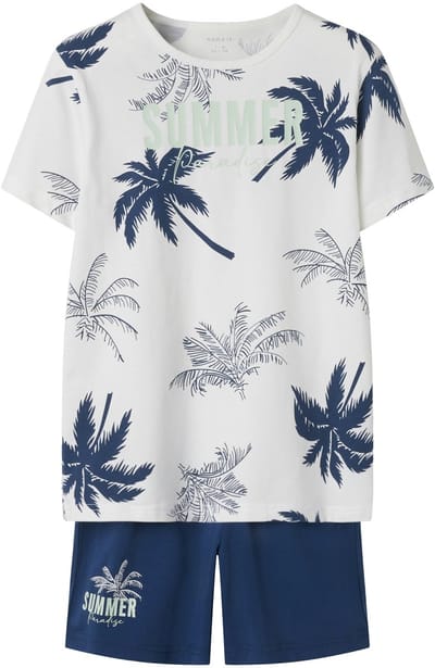NAME IT NKMNIGHTSET SS TITAN SUMMER NOOS Jongens Nacht setje - Titan