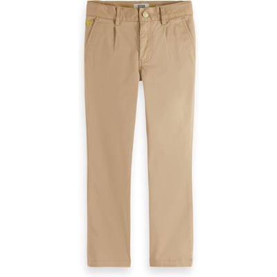 Scotch & Soda Boys Stuart Fit Pants Travertine Taglia: 10 | Pantaloni Outlet | kids