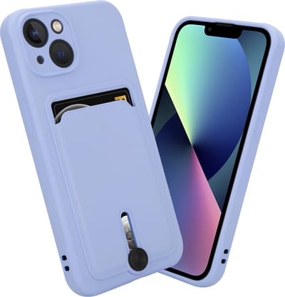 Coverzs telefoonhoesje geschikt voor Apple iPhone X/Xs hoesje - telefoonhoesje met pasjeshouder met schuifknop - strak design - optimale bescherming - paars