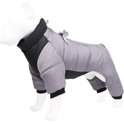 Waterdichte Hondensuit Jas Winter Huisdier Hondenkleding Warm Puppy Katoenen Jas Voor Kleine Middelgrote Honden Mopshond Chihuahua Kostuum Bulldog (Gray,S) grijze kleur