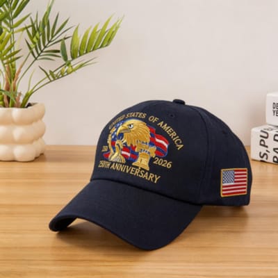 VS 250ste Verjaardag Baseballpet 1776 - Geborduurde Adelaar Amerikaanse Vlag Verstelbare Papa Pet Voor Mannen Vrouwen Patriotisch Buiten Adjustable beige