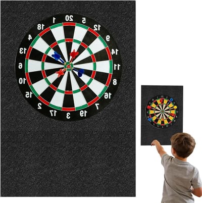 Dartbord Wandbeschermer van Vilt, Zelfklevende Wandrand voor Dartbord, Wandbescherming en Geluidsisolatie voor Dartspellen