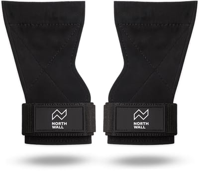 Northwall Lifting Straps - Power Grips - Lifting Hooks - Lifting Grips - Deadlift Straps - Lift Straps - Fitness, Crosstraining en Krachttraining - Zwart