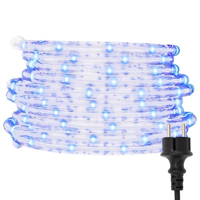 vidaXL - Touw - Licht - met - 2400 - LED - Koud - Wit - 100 - m - PVC