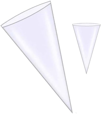 Puntzak 25x46cm transparant - 250 stuks