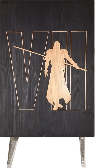 CharredArt - Houten Bord Final Fantasy 7 Sephiroth | Hout kunst - Videogames - Huis decoratie woonkamer - Wanddecoratie accessoires - Kamer interieur decoraties…
