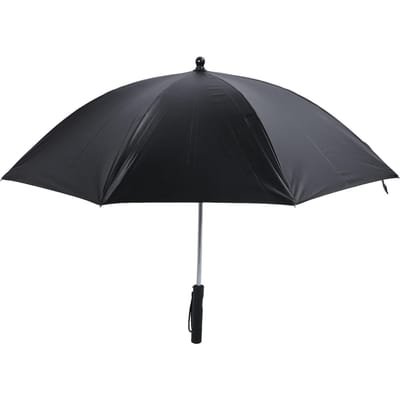 Parasol avec ventilateur intégré 80 cm 3000 mAh Protection UV Lames pliables Ventilateur de refroidissement rechargeable bleu
