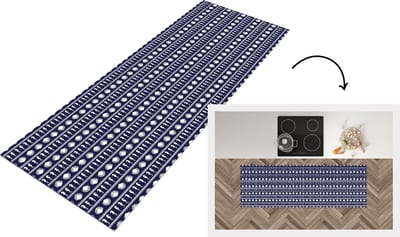 Keukenloper - Loper keuken - Patronen - Zee - Schelpen - Zeepaardje - 150x50 cm - Keukenloper vinyl