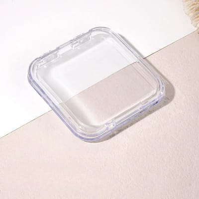 Boîte d'affichage pour faux ongles en acrylique transparent 2 pièces, Vitrine portable pour autocollants à ongles, Boîte à manucure vide (Clous non inclus) 2pcs gray