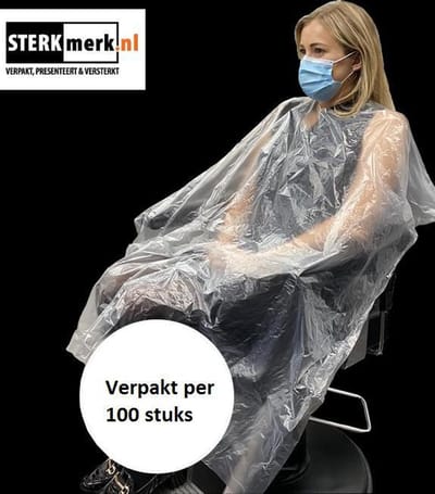 100 Wegwerp kapmantels - verfmantels - Extra lang 100 x 160 cm