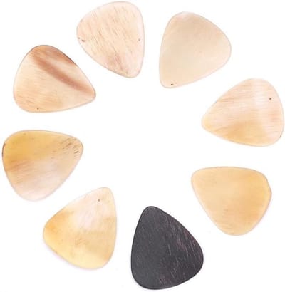 8 Stks Gitaar Plectrum Hoge Kwaliteit Handgemaakte Hoorn Gitaar Plectrums Voor Elektrische Gitaar Akoestische Gitaar Mandoline en Bas