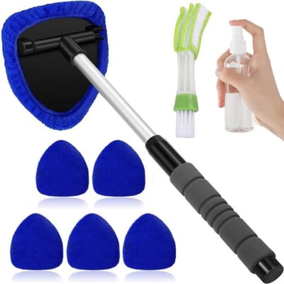 Dailygoods- Ruitenwisserset 180° draaibaar - Reinigingsset