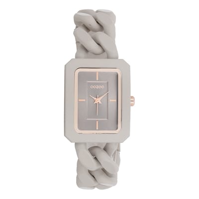 OOZOO Timepieces - Taupe OOZOO horloge met taupe schakelarmband - C11275
