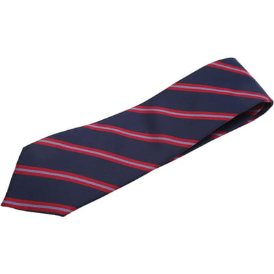 Klassieke Gestreepte Herenties Slijtvast Polyester Zijde Heren Stropdas voor Bruiloft Feest Zaken red