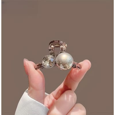 Simulatie Parel Haarclip Elegant En Bohemien Stijl, Perfect Voor Haaraccessoires beige