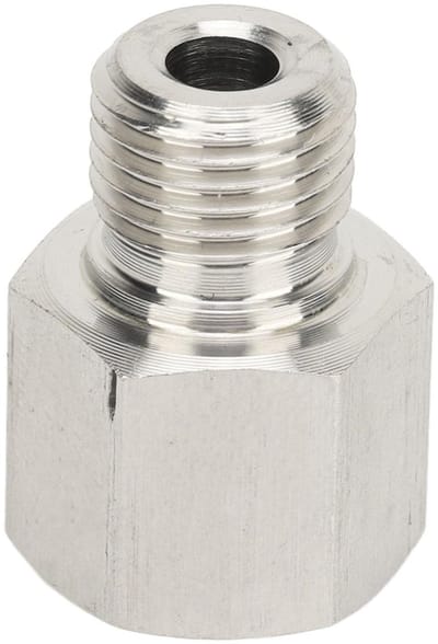 Dailygoods - Lekvrije Manometer Zenderadapter van Roestvrij Staal 1/8 Inch NPT naar M10x1.0