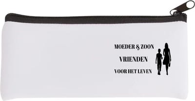 Akyol - moeder en zoon vrienden voor het leven Etui - Vriend - moeder/zoon - moeder cadeautjes - moederdag - verjaardag - geschenk - kado - zoon - zoon artikelen - verjaardag zoon - 20 bij 9 cm