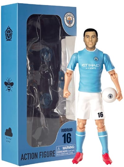 Socker Manchester City Rodri actiefiguur 20cm voetbal speelgoed.