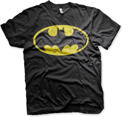 Batman Hoodie met verweerd logo, groot en lang model WB-1-BAT004-H23-8