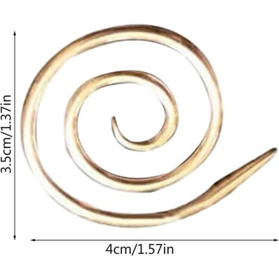Aiguille à Tricoter Spirale Pratique, Outil de Tricot Main Pour Pulls en Laine, Artefact de Tissage Lisse et Sans Accrocs or