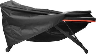 Afdekking fitnessbank - Beschermhoes trainingsapparaat - Apparatuur beschermen - Waterdicht ademend materiaal - 127 x 58 x 44 cm - Zwart
