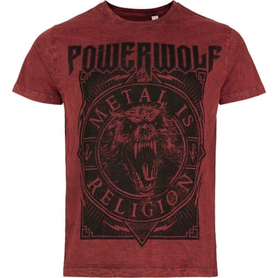 Powerwolf T-shirt - Metal Circle - S tot 4XL - voor Mannen - rood