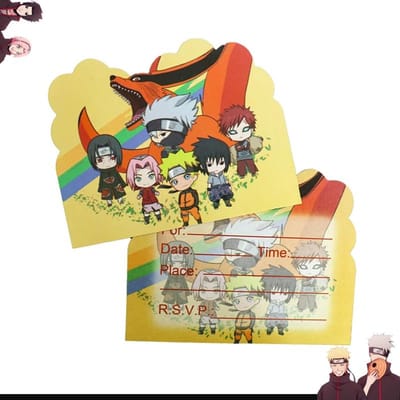 Décorations Naruto Cartoon Déco Anniversaire Bandeau Cadeaux de Fête Sac à Dos Affiche Vaisselle de Fête Jetable Nappe Assiettes Gobelets