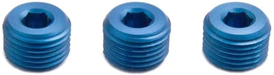 Blindstoppen - Schroefpluggen - Gaten Afsluiten - CNC Precisie - 1/8 NPT - Blauw
