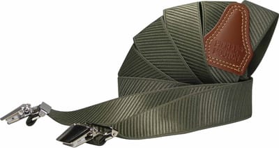 Pierre Mouton Monaco Bretel - Bretels - Volwassenen - Heren - Legergroen - 120cm - 3 brede clips - M - L