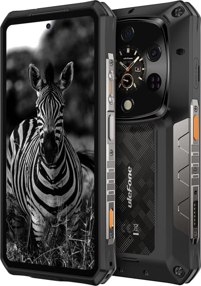 Ulefone Armor 28 Ultra 5G AI robuuste telefoon met niet-thermische beeldvorming, 1TB ROM + 32GB RAM, Android smartphone, AMOLED 6.67' scherm, 10600mAh batterij, Dimensity 9300+ processor.