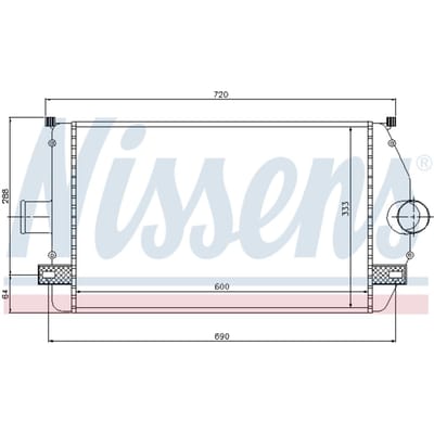 Intercooler NISSENS 96866
