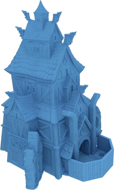 Dobbelstenen Set - Spel Dobbelstenen - Bordspellen Spelen - 3D Geprint - 490 Grams - Hemelsblauw