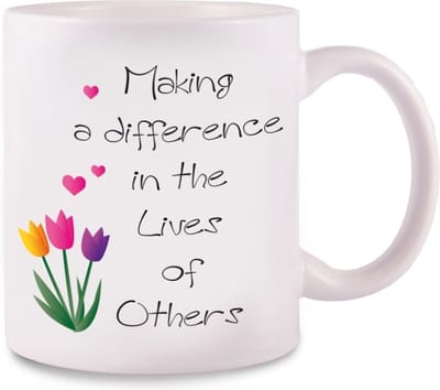 Hospitrix Mok Difference - Zorgpersoneel - Ziekenhuis - Verpleegster Accessoires - Cadeau Verpleegkundige - Wit - Verpleegkundige Accessoires - Nurse Cadeau - Verpleegkundige Mok