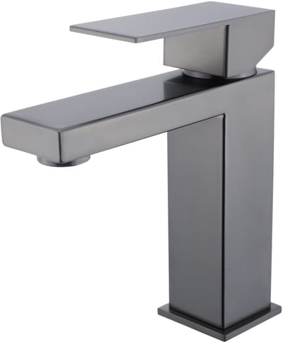 Hudor Wastafelkraan Zwart Brons met Planchet - Fonteinkraan Phasis Collectie - Moderne Wastafel Kraan met Keramische Cartridge - Waterbesparend