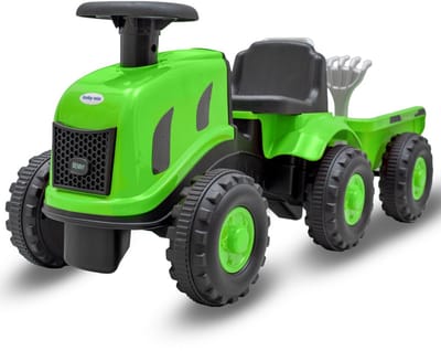 Baby Mix Benny traptractor met aanhanger groen - Kindertractor