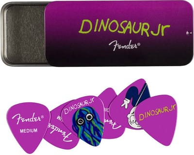 Fender - J. Mascis Dinosaur Jr. - opbergblikje met 6 medium plectrums