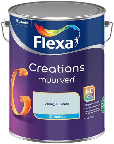 Flexa - Creations Muurverf Zijdemat - Vleugje Eiland - Mengverf - 5 L