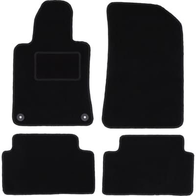 Zwarte veloursmatten voor: Peugeot 508 I sedan, stationwagen, SW, RXH (2010-2018)