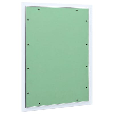 vidaXL - Access - Panel - Groen - en - Zilver - 55 - x - 75 - cm - Aluminium - en - Gipsplaat