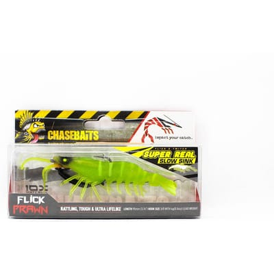 Chasebaits Flick Prawn 95 mm 4 gram Zinkende Kunstaas 08 (5867)