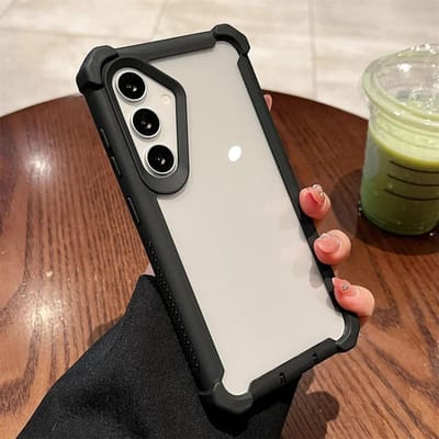 Robuuste Dubbellaagse Transparante Luxe Telefoonhoes voor Samsung Galaxy A06 A12 A15 A16 A21 A23 A24 A25 A35 A51 A54 A55 A56 Cover Samsung S23 Ultra