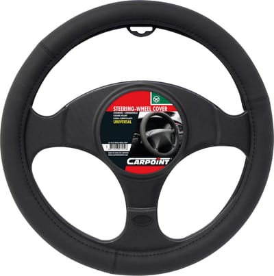 Carpoint Stuurhoes Mat Zwart – Diameter 37-39 cm – Antislip – Meer Grip – Comfort – Universeel
